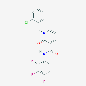 molecular formula C19H12ClF3N2O2 B2939854 1-(2-氯苄基)-2-氧代-N-(2,3,4-三氟苯基)-1,2-二氢吡啶-3-甲酰胺 CAS No. 946356-72-5