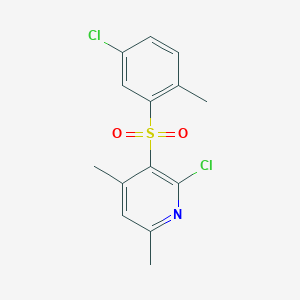 2-Chloro-3-[(5-chloro-2-methylphenyl)sulfonyl]-4,6-dimethylpyridine