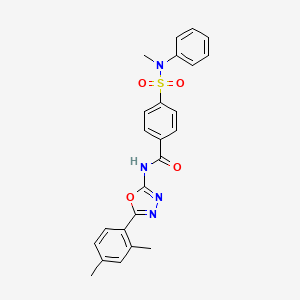 N-(5-(2,4-dimethylphenyl)-1,3,4-oxadiazol-2-yl)-4-(N-methyl-N-phenylsulfamoyl)benzamide