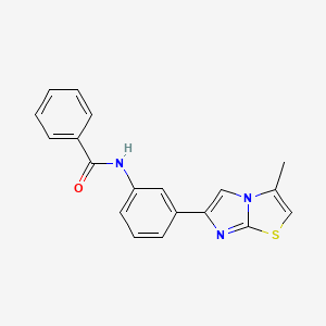 molecular formula C19H15N3OS B2939869 N-(3-(3-methylimidazo[2,1-b]thiazol-6-yl)phenyl)benzamide CAS No. 893983-68-1