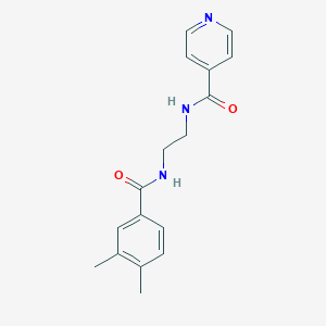 molecular formula C17H19N3O2 B293987 N-{2-[(3,4-dimethylbenzoyl)amino]ethyl}isonicotinamide 