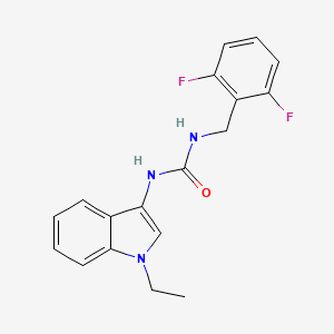 molecular formula C18H17F2N3O B2939873 1-(2,6-difluorobenzyl)-3-(1-ethyl-1H-indol-3-yl)urea CAS No. 923095-17-4