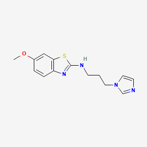 N-[3-(1H-imidazol-1-yl)propyl]-6-methoxy-1,3-benzothiazol-2-amine