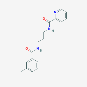 N-{3-[(3,4-dimethylbenzoyl)amino]propyl}-2-pyridinecarboxamide