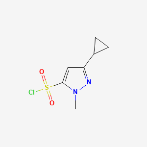 3-cyclopropyl-1-methyl-1H-pyrazole-5-sulfonyl chloride