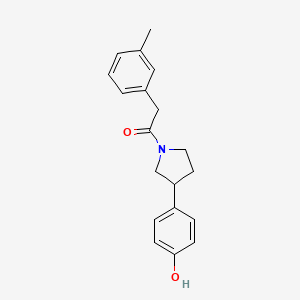 1-(3-(4-Hydroxyphenyl)pyrrolidin-1-yl)-2-(m-tolyl)ethanone