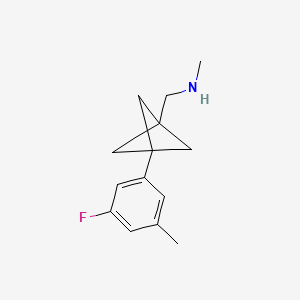 1-[3-(3-Fluoro-5-methylphenyl)-1-bicyclo[1.1.1]pentanyl]-N-methylmethanamine