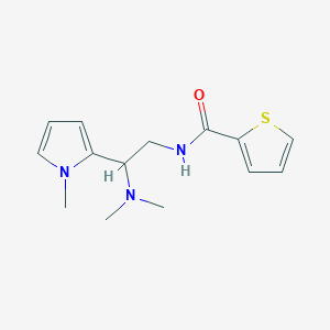 molecular formula C14H19N3OS B2939905 N-(2-(二甲氨基)-2-(1-甲基-1H-吡咯-2-基)乙基)噻吩-2-甲酰胺 CAS No. 1049442-86-5