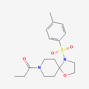 4-[(4-Methylphenyl)sulfonyl]-8-propionyl-1-oxa-4,8-diazaspiro[4.5]decane