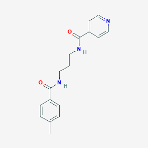 N-{3-[(4-methylbenzoyl)amino]propyl}isonicotinamide
