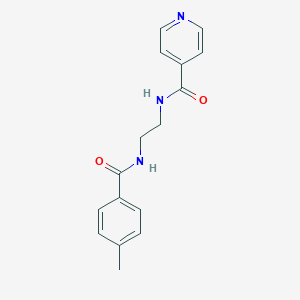 molecular formula C16H17N3O2 B293992 N-{2-[(4-methylbenzoyl)amino]ethyl}isonicotinamide 