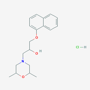 1-(2,6-Dimethylmorpholino)-3-(naphthalen-1-yloxy)propan-2-ol hydrochloride