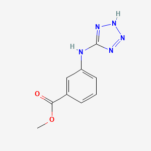 molecular formula C9H9N5O2 B2939957 Methyl 3-(2H-tetrazol-5-ylamino)benzoate CAS No. 2248303-27-5
