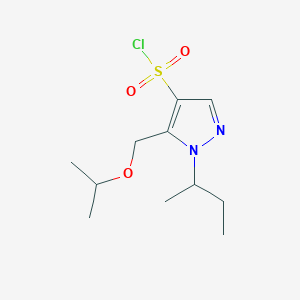 1-sec-butyl-5-(isopropoxymethyl)-1H-pyrazole-4-sulfonyl chloride