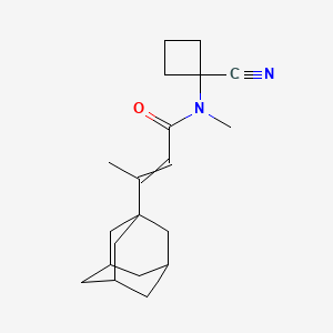 molecular formula C20H28N2O B2939962 3-(adamantan-1-yl)-N-(1-cyanocyclobutyl)-N-methylbut-2-enamide CAS No. 1424747-61-4