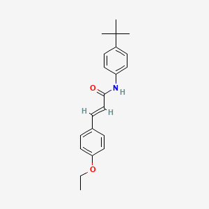 molecular formula C21H25NO2 B2939972 N-(4-(Tert-butyl)phenyl)-3-(4-ethoxyphenyl)acrylamide CAS No. 329777-50-6