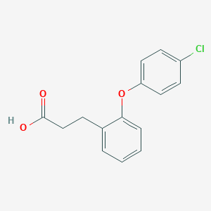 3-[2-(4-chlorophenoxy)phenyl]propanoic Acid