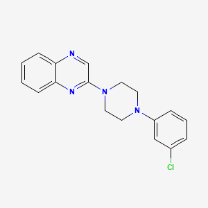 molecular formula C18H17ClN4 B2939990 2-[4-(3-Chlorophenyl)piperazin-1-yl]quinoxaline CAS No. 241146-70-3