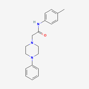 molecular formula C19H23N3O B2940003 N-(4-甲基苯基)-2-(4-苯基哌嗪-1-基)乙酰胺 CAS No. 763124-68-1