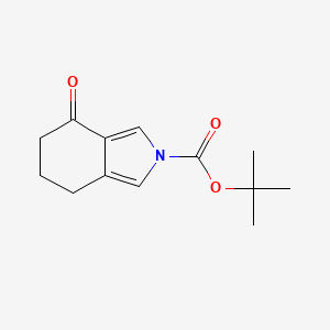molecular formula C13H17NO3 B2940005 tert-Butyl 4-oxo-4,5,6,7-tetrahydro-2H-isoindole-2-carboxylate CAS No. 1629446-76-9