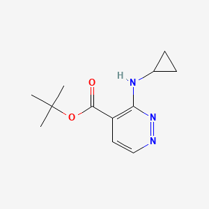 molecular formula C12H17N3O2 B2940006 Tert-butyl 3-(cyclopropylamino)pyridazine-4-carboxylate CAS No. 2248343-94-2