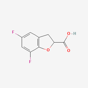 5,7-Difluoro-2,3-dihydro-1-benzofuran-2-carboxylic acid