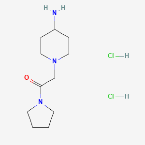 2-(4-Aminopiperidin-1-yl)-1-(pyrrolidin-1-yl)ethan-1-one dihydrochloride