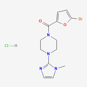 (5-bromofuran-2-yl)(4-(1-methyl-1H-imidazol-2-yl)piperazin-1-yl)methanone hydrochloride