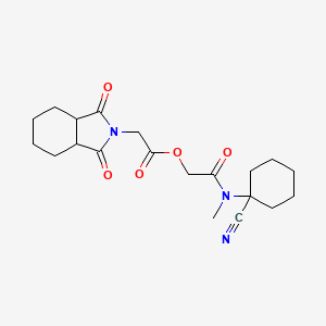 [(1-cyanocyclohexyl)(methyl)carbamoyl]methyl 2-(1,3-dioxo-octahydro-1H-isoindol-2-yl)acetate