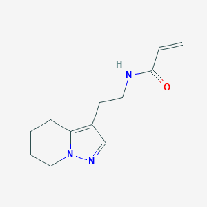 molecular formula C12H17N3O B2940050 N-[2-(4,5,6,7-Tetrahydropyrazolo[1,5-a]pyridin-3-yl)ethyl]prop-2-enamide CAS No. 2305474-88-6