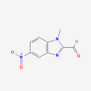 molecular formula C9H7N3O3 B2940053 1-Methyl-5-nitro-1H-benzoimidazole-2-carbaldehyde CAS No. 68011-85-8