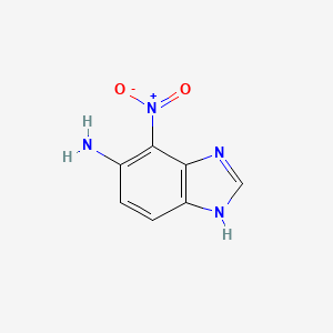 1H-Benzimidazol-6-amine, 7-nitro-
