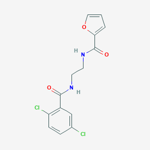 molecular formula C14H12Cl2N2O3 B294007 N-{2-[(2,5-dichlorobenzoyl)amino]ethyl}-2-furamide 