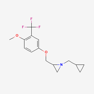 1-(Cyclopropylmethyl)-2-[[4-methoxy-3-(trifluoromethyl)phenoxy]methyl]aziridine