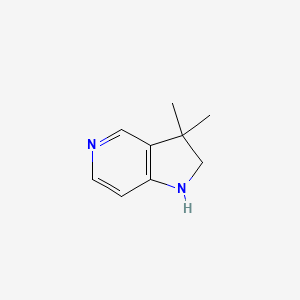 molecular formula C9H12N2 B2940084 3,3-Dimethyl-2,3-dihydro-1H-pyrrolo[3,2-C]pyridine CAS No. 1823882-07-0