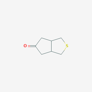 molecular formula C7H10OS B2940086 hexahydro-1H-cyclopenta[c]thiophen-5-one CAS No. 1508068-71-0