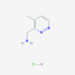 molecular formula C6H10ClN3 B2940100 1-(4-Methylpyridazin-3-yl)methanamine hydrochloride CAS No. 2173991-77-8