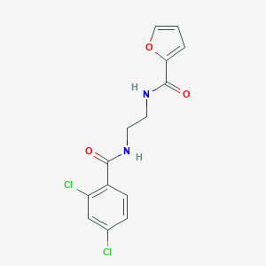 molecular formula C14H12Cl2N2O3 B294012 N-(2-{[(2,4-dichlorophenyl)carbonyl]amino}ethyl)furan-2-carboxamide 