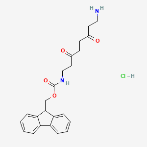 (9H-Fluoren-9-yl)methyl (8-amino-3,6-dioxooctyl)carbamate hydrochloride