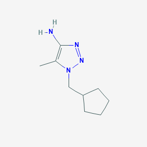 molecular formula C9H16N4 B2940146 1-(cyclopentylmethyl)-5-methyl-1H-1,2,3-triazol-4-amine CAS No. 1522851-41-7