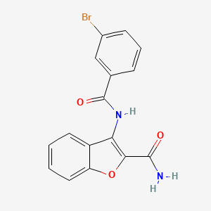 3-(3-Bromobenzamido)benzofuran-2-carboxamide