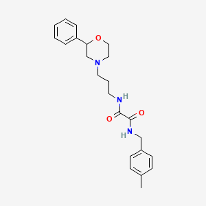 N1-(4-methylbenzyl)-N2-(3-(2-phenylmorpholino)propyl)oxalamide