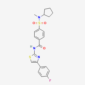 4-(N-cyclopentyl-N-methylsulfamoyl)-N-(4-(4-fluorophenyl)thiazol-2-yl)benzamide