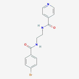 molecular formula C15H14BrN3O2 B294020 N-{2-[(4-bromobenzoyl)amino]ethyl}isonicotinamide 