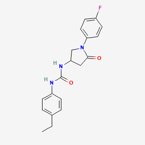 1-(4-Ethylphenyl)-3-[1-(4-fluorophenyl)-5-oxopyrrolidin-3-yl]urea