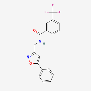 N-((5-phenylisoxazol-3-yl)methyl)-3-(trifluoromethyl)benzamide
