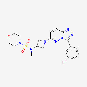 N-{1-[3-(3-fluorophenyl)-[1,2,4]triazolo[4,3-b]pyridazin-6-yl]azetidin-3-yl}-N-methylmorpholine-4-sulfonamide