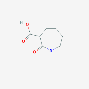 molecular formula C8H13NO3 B2940220 1-Methyl-2-oxoazepane-3-carboxylic acid CAS No. 50585-84-7