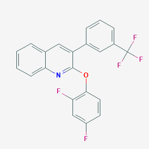 2-(2,4-Difluorophenoxy)-3-[3-(trifluoromethyl)phenyl]quinoline