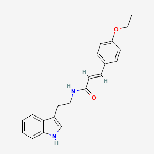 molecular formula C21H22N2O2 B2940231 3-(4-乙氧苯基)-N-(2-(1H-吲哚-3-基)乙基)丙烯酰胺 CAS No. 329777-83-5